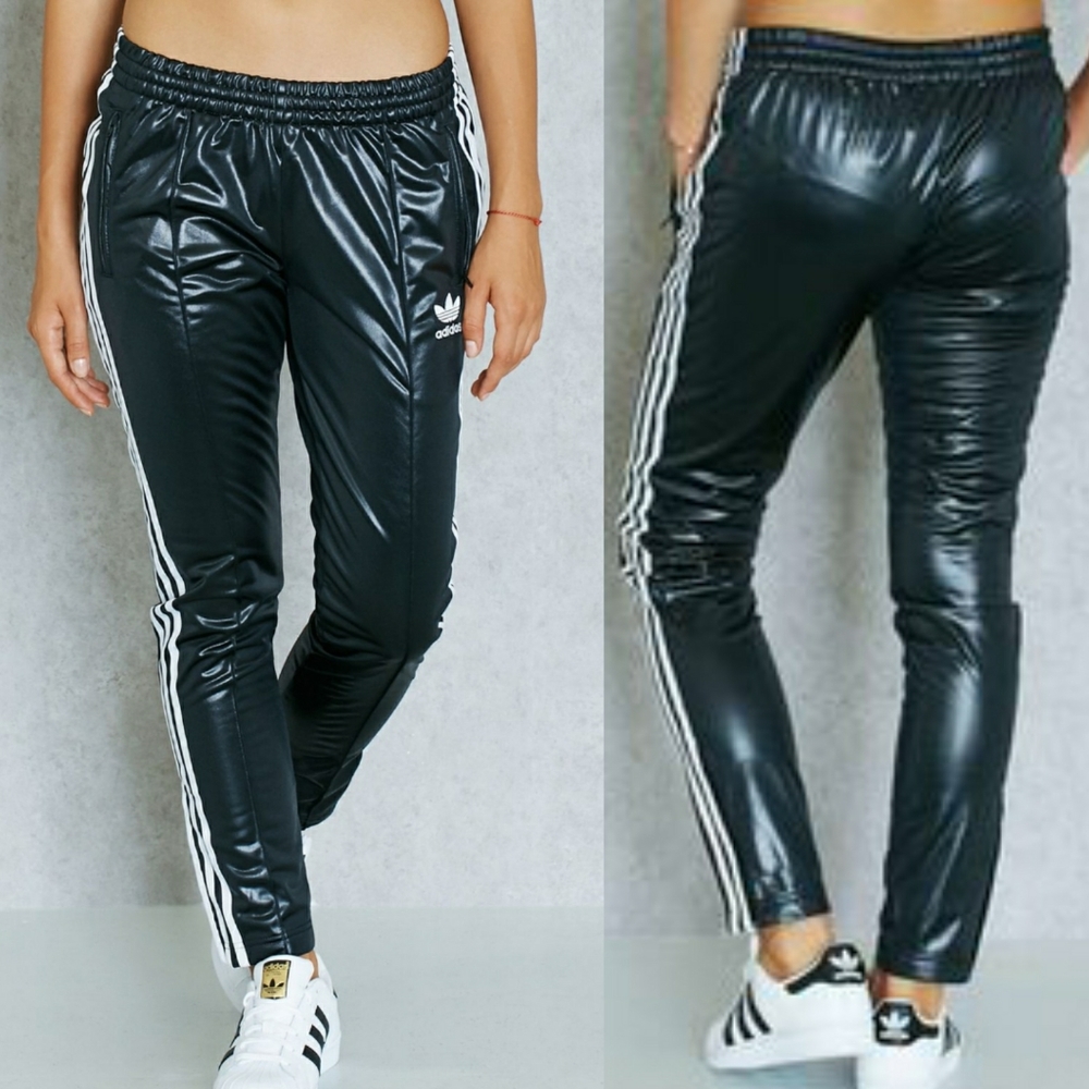 Adidas Wet Look Supergirl Track Pants M/L